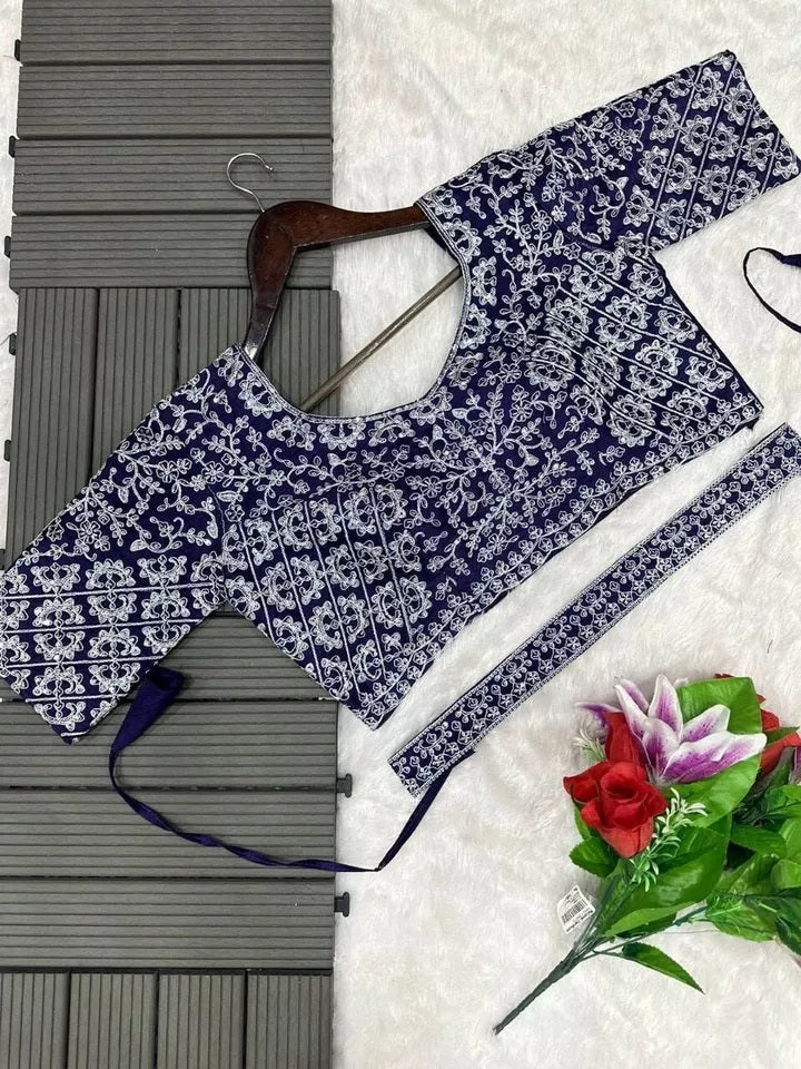 Ready To Wear Traditional Heavy Chinon Saree For Women's