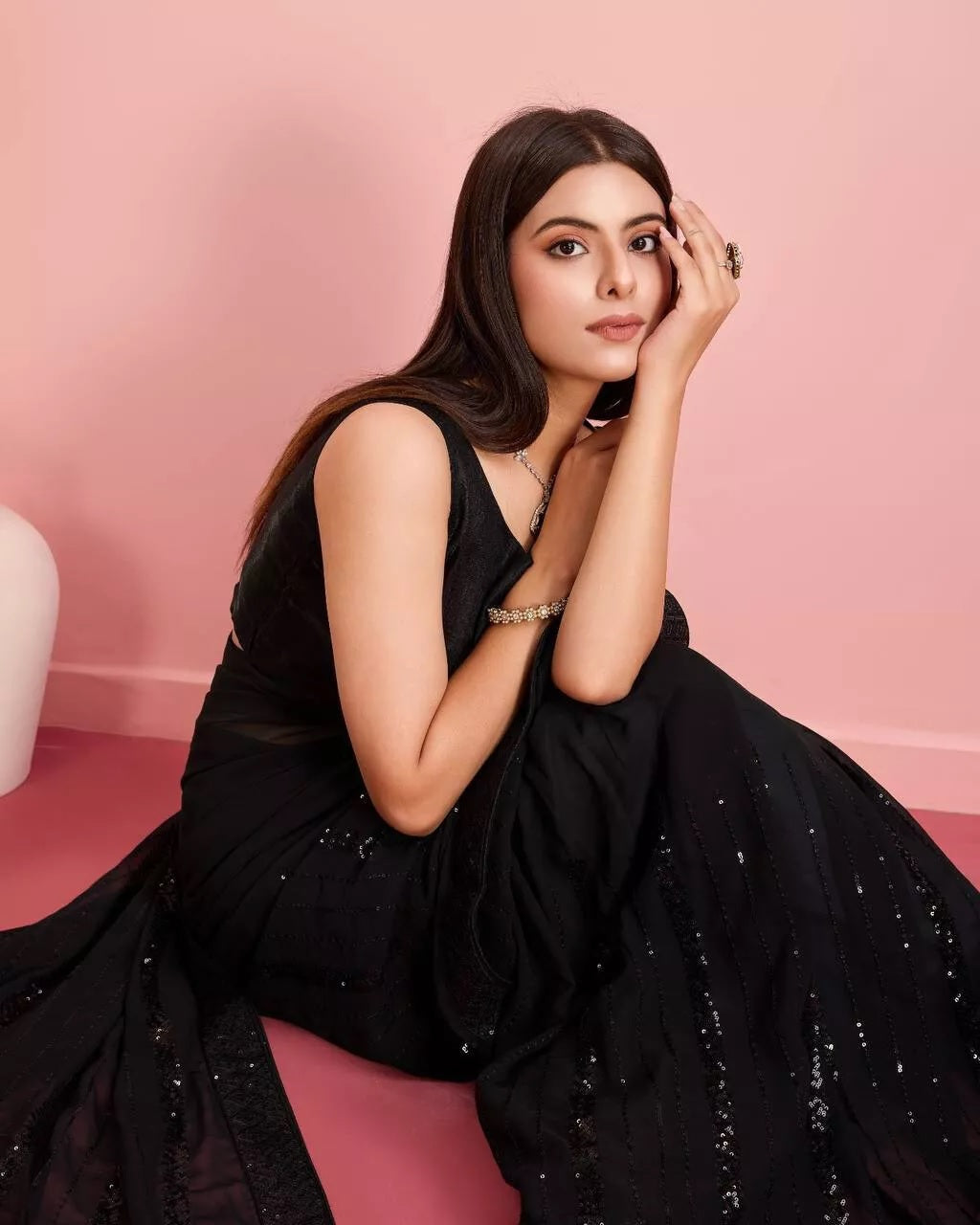 New Indian Georgette Saree,Indian Wedding Claasic Sari