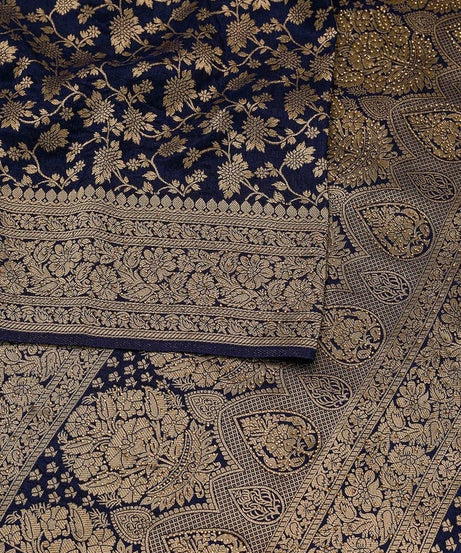 Traditional Wear Banarasi Soft Silk Saree , Designer Sari & Blouse