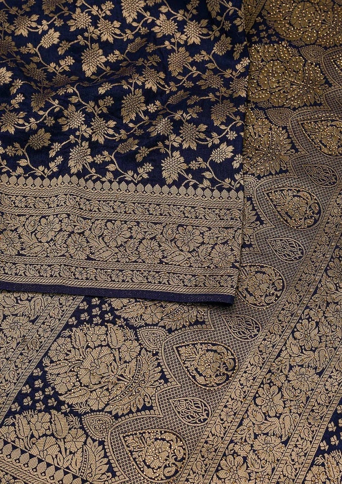 Traditional Wear Banarasi Soft Silk Saree , Designer Sari & Blouse