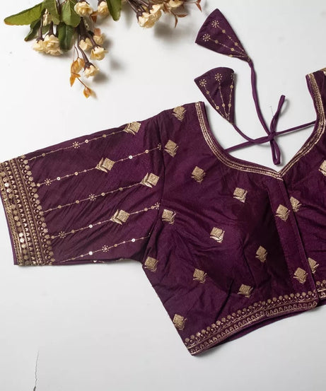 Vibrant Silk Blouse For Women's