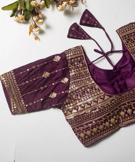 Vibrant Silk Blouse For Women's