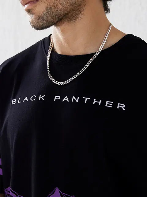 Black Panther Panther Power Oversized T-Shirts