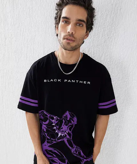 Black Panther Panther Power Oversized T-Shirts