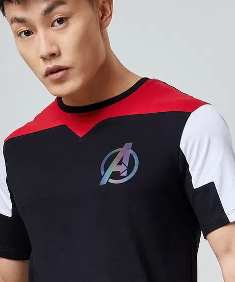 Avengers Logo Drop Cut T-Shirts
