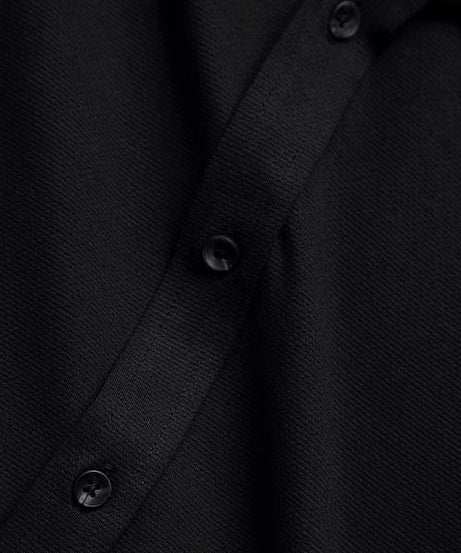 Black Men Textured Shirts