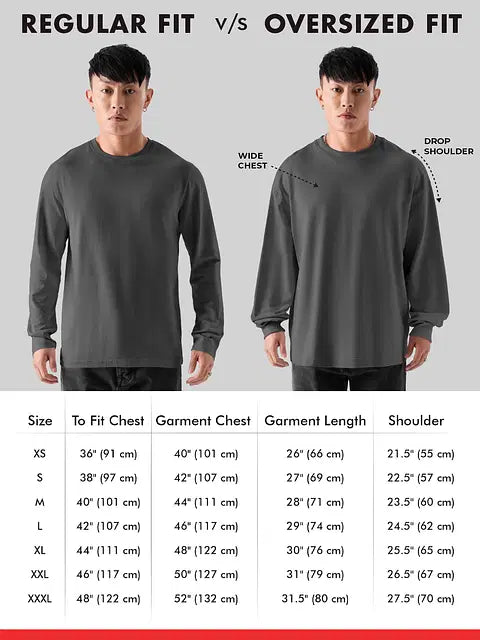 Black Panther The Warrior Oversized Full Sleeve T-Shirts