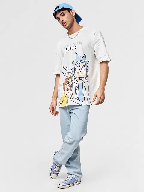 Rick and Morty Reality Oversized T-Shirts