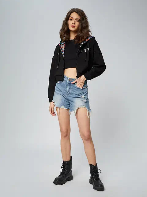 Wonder Woman Reversible Hoodie Women Cropped Oversized Hoodies