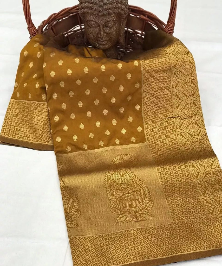 Wedding Soft Lichi Saree, Beautiful Fancy Sari Blouse