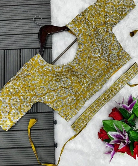 Ready To Wear Traditional Heavy Chinon Saree For Women's