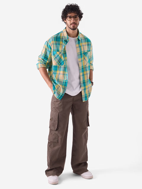 Checks Scuba Dive Men Relaxed Shirts