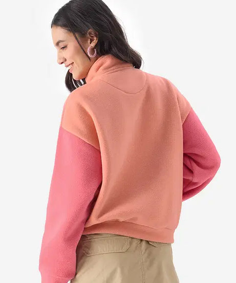 Coral Candy Teddy Sweatshirt Women Oversized Sweatshirts