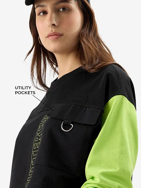 Powerpuff Girls Buttercup Women Oversized Cropped T-Shirts