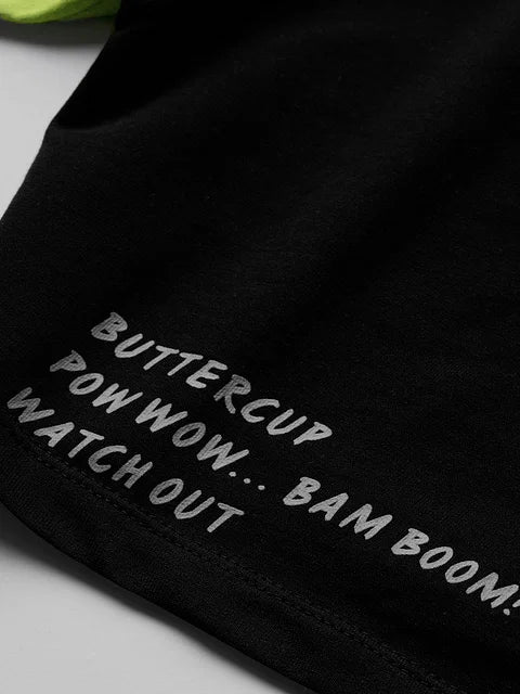 Powerpuff Girls Buttercup Women Oversized Cropped T-Shirts