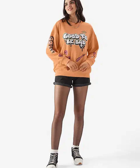 Good To Be Bad Women Oversized Sweatshirts