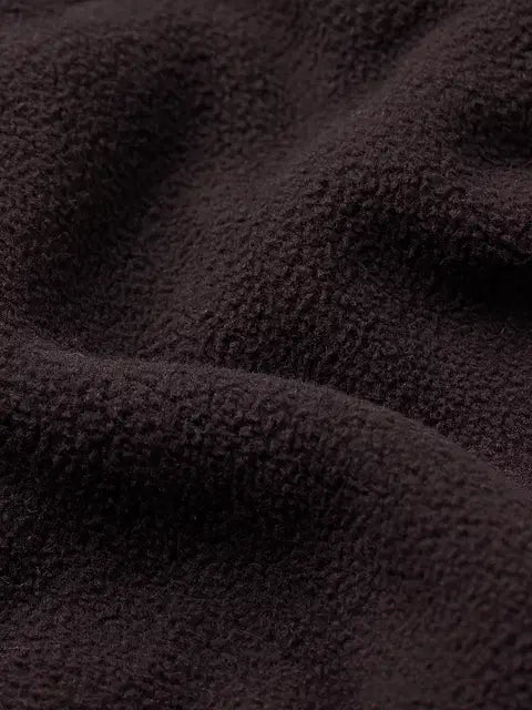 Zip-Up Deep Wine Men Oversized Sweatshirts