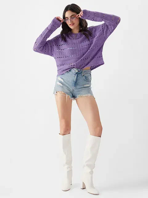 Periwinkle Women Oversized Sweaters