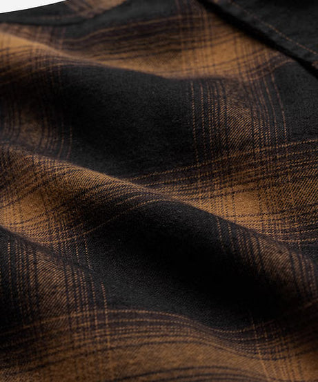 Dark Topaz (Plaid) Men Relaxed Shirts