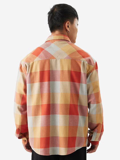 Plaid Autum Gaze Men Utility Shirts