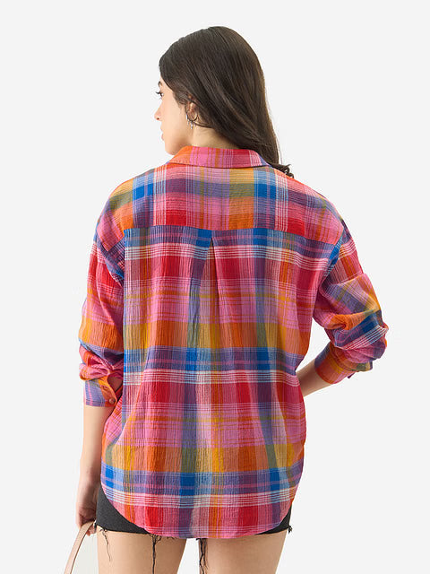 Stained Glass Women Boyfriend Shirts