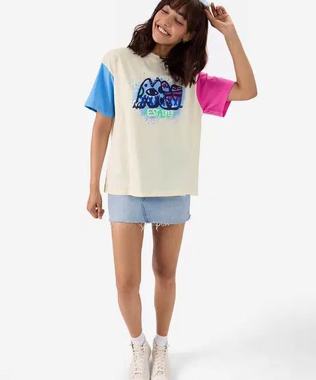 Disney Pixar Monsters Women Oversized T-Shirts