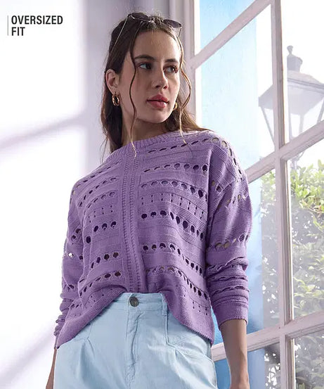 Periwinkle Women Oversized Sweaters