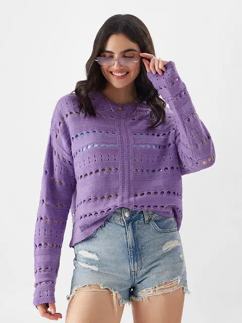 Periwinkle Women Oversized Sweaters