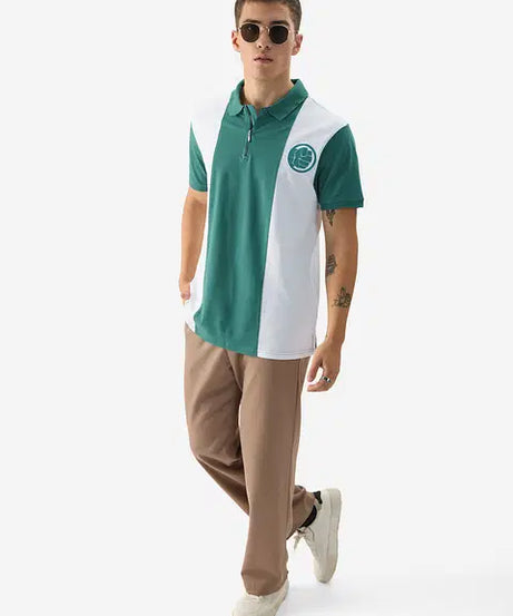 Hulk Logo (Colourblock) Zipper Polos
