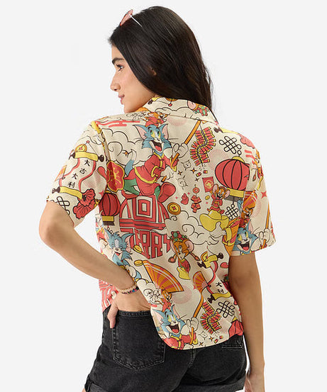 Tom And Jerry New Year Women Holiday Shirts