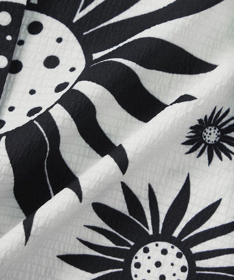 Floral Yin Yang Women Boyfriend Shirts