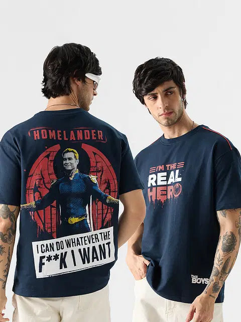 The Boys The Real Hero Oversized T-Shirts