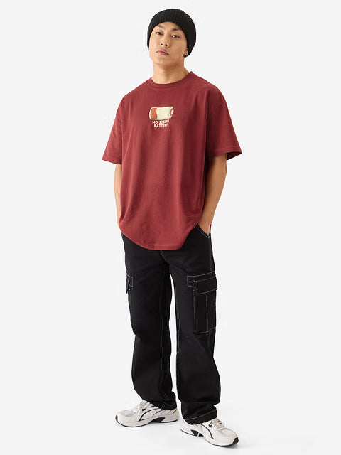 No Social Battery Oversized T-Shirts