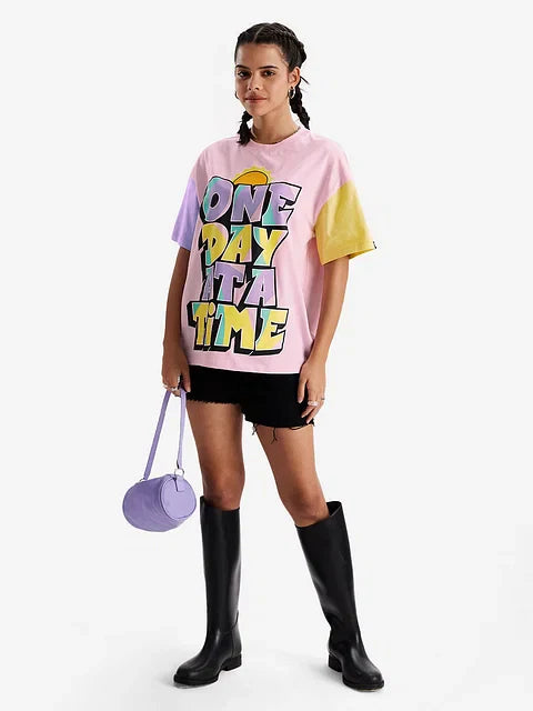 One Day At A Time Women Oversized T-Shirts