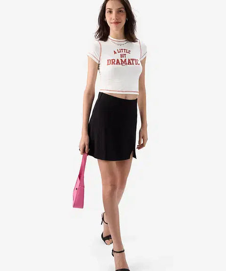A Little Dramatic Women Cropped Tops