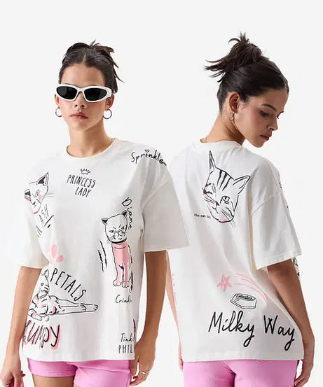 Angela's Cats Women Oversized T-Shirts