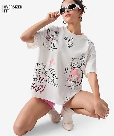 Angela's Cats Women Oversized T-Shirts