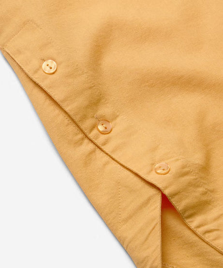 Cotton Linen Sunny Orange Women Boyfriend Shirts