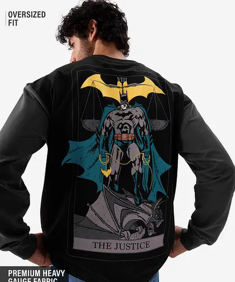 Tarot Batman Oversized Full Sleeve T-Shirts