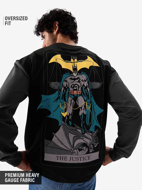 Tarot Batman Oversized Full Sleeve T-Shirts