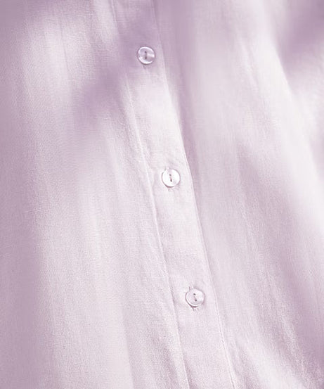 Cotton Linen Lavender Women Boyfriend Shirts