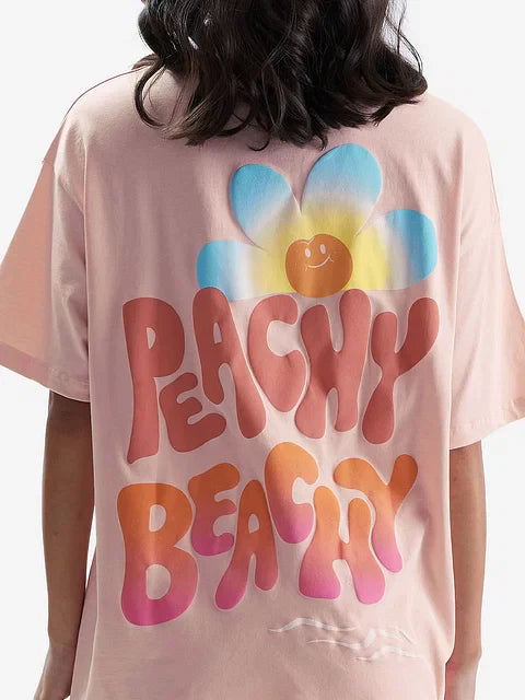 Beach Vibes Women Oversized T-Shirts