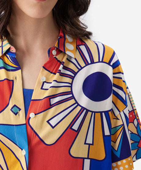 Kaleidoscope Women Boyfriend Shirts