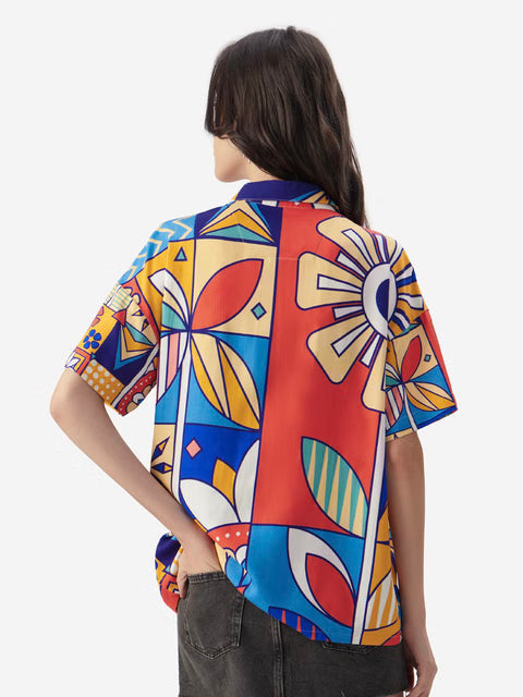 Kaleidoscope Women Boyfriend Shirts