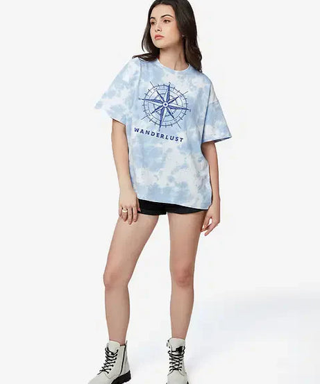 Wanderlusting Women Oversized T-Shirts