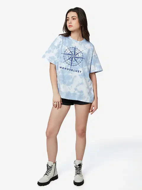 Wanderlusting Women Oversized T-Shirts