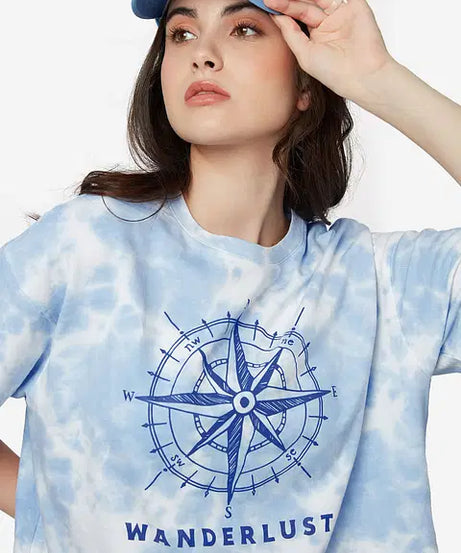 Wanderlusting Women Oversized T-Shirts