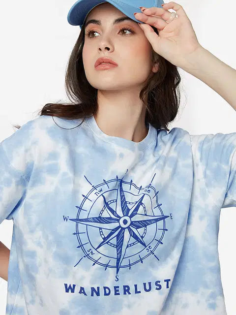 Wanderlusting Women Oversized T-Shirts