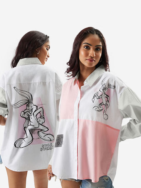 Looney Tunes Bugs Is Back Women Boyfriend Shirts