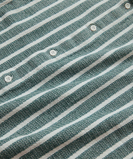 Stripes Green Men Textured Shirts